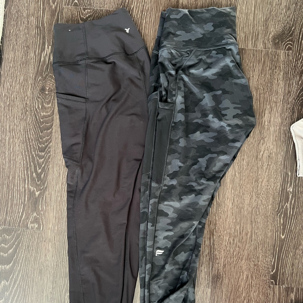 Fabletics and Old Navy Powersoft leggings